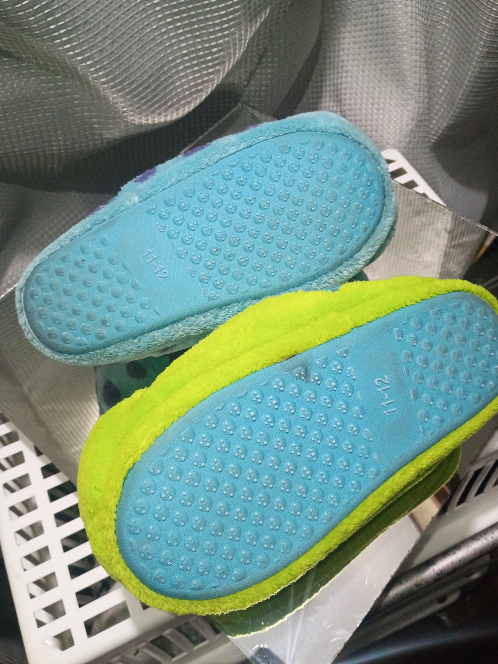 Kids Monster Slippers - Blue & Green Cozy Slip-Ons - Picture 6 of 6